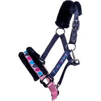 Produktbild von HKM Shetty Halfter Funny Horses Hearts aus Polyester in Blau Bunt Silber