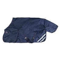 Produktbild von HKM Shetty Weidedecke aus Polyester in Rot Silber Blau