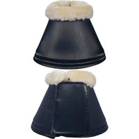 Produktbild von HKM Shiny Fur Hufglocken aus Plüsch in Dunkelblau Größe M