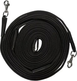 HKM Slim Langer Zügel für Pferde aus Nylon in Schwarz – Bild 1 von 1