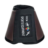 Produktbild von HKM Soft Comfort Hufglocken aus Lederimitat Dunkelbraun Größe M