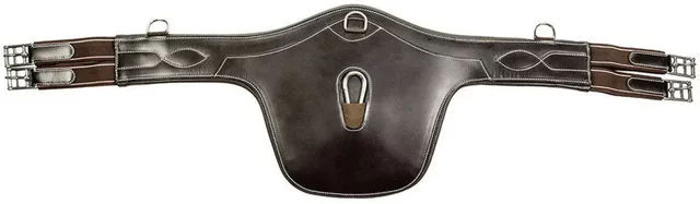 HKM Soft Sattelgurt aus Leder in Braun – Bild 1 von 1