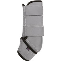Produktbild von HKM Softopren Gamaschen Colour anatomische Springgamaschen aus Neopren Grau/Schwarz Größe L