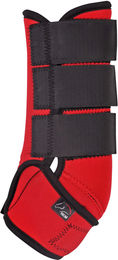 HKM Softopren Gamaschen Colour anatomische Springgamaschen Neopren Rot/Schwarz XL – Bild 1 von 3