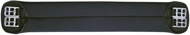 HKM Softopren Sattelgurt mit Rollenschnallen aus Neopren Schwarz 85 cm – Bild 1 von 2