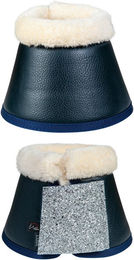 HKM Sparkle Hufglocken Dunkelblau mit Glitzer-Klett Ballenschutz Größe M – Bild 1 von 1