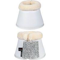 Produktbild von HKM Sparkle Hufglocken Weiß mit Glitzer-Klett Ballenschutz Größe S