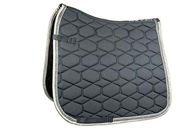 HKM Sports Equipment Schabracke Crystal Fashion Dunkelgrau mit Doppelkordel – Bild 1 von 1
