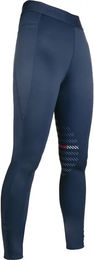 HKM Sports Reithose für Mädchen mit Mid Grip in Blau 7/8 Form – Bild 1 von 1