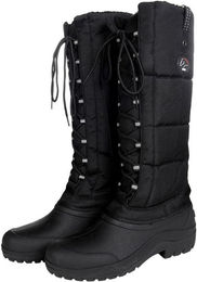 HKM Stall- und Trekkingschuhe Husky Winterthermostiefel wasserdicht Schwarz – Bild 1 von 1