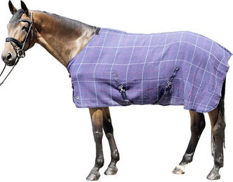 HKM Stalldecke Waffeloptik aus Baumwolle Dunkelblau 155 – Bild 1 von 3