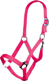 HKM Stars Economy Shetty Halfter aus Nylon in Neon Pink – Bild 1 von 4