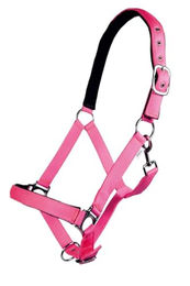 HKM Stars Softice Halfter für Ponys in Neon Pink mit weicher Unterlegung – Bild 1 von 2