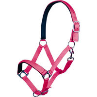 Produktbild von HKM Stars Softice Pferdehalfter aus Nylon in Rosa mit Silber