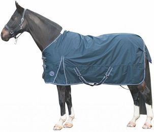 HKM Starter Pferdedecke aus Polyester Dunkelblau Größe 145 – Bild 1 von 4