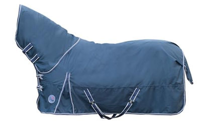 HKM Starter Pferdedecke Dunkelblau 125 cm mit 300g Wattefüllung – Bild 1 von 6