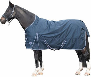HKM Starter Pferdedecke Highneck Dunkelblau Größe 165 – Bild 1 von 2