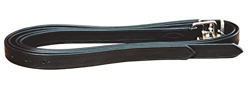 HKM Steigbügelriemen mit Nyloneinlage Schwarz oder Braun 140 cm - 140 cm – Bild 1 von 2