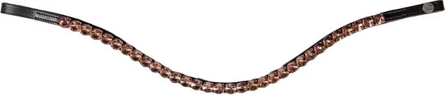 HKM Stirnband für Pferde Rosegold Glamour Style aus Kunstleder – Bild 1 von 1