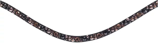 HKM Stirnband Rosegold Glamour Style aus Leder für Pferde – Bild 1 von 1