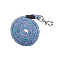 Produktbild von HKM Strick Aachen Führstrick mit Karabinerhaken 180 cm Türkis/Flieder