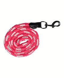 HKM Strick Maui mit Karabinerhaken aus Polyester in Pink Weiß Rosa – Bild 1 von 2