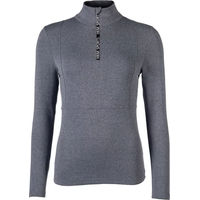 Produktbild von HKM Supersoft II Funktions-T-Shirt mit langen Ärmeln für Damen in Blau oder Grau Größe M