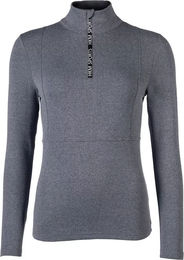 HKM Supersoft II Reitshirt Damen Langarm Winter Blau Grau Größe S – Bild 1 von 1