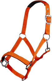 Produktbild von HKM Sydney Pferdehalfter aus Nylon in Orange für Kaltblut