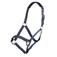 Produktbild von HKM Sydney Style Halfter für Warmblut in Blau mit weicher Unterlegung