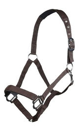 HKM Sydney Style Nylonhalfter mit weicher Unterlegung Dunkelbraun Shetty – Bild 1 von 1
