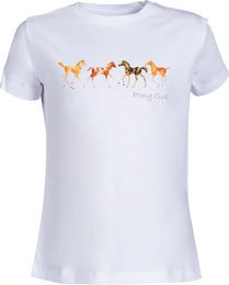 HKM T-Shirt Mädchen Pony Club Weiß 11/12 Jahre – Bild 1 von 1