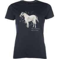 Produktbild von HKM T-Shirt Sparkle für Kids aus Baumwolle Blau Größe 110-116