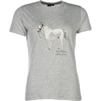 Produktbild von HKM T-Shirt Sparkle für Kids aus Baumwolle Grau Größe 170-176