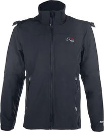 HKM Team Reitjacke Unisex wasserdicht Schwarz Größe S – Bild 1 von 2
