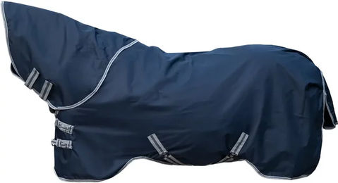 HKM Therma Pro 600D Pferdedecke mit abnehmbarem Halsteil blau und wasserdicht – Bild 1 von 1