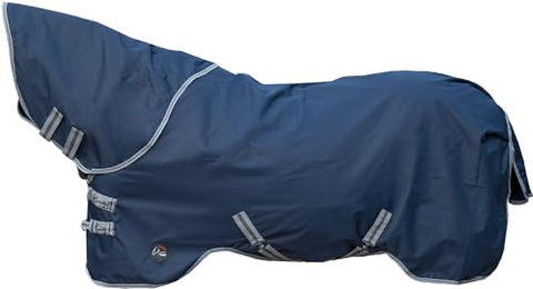 Produktbild von HKM Therma Pro Weidedecke mit abnehmbarem Halsteil Dunkelblau 145