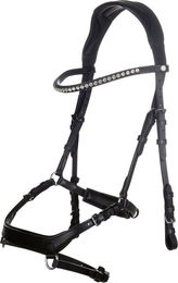 HKM Trense Pro Anatomic mit englischem Reithalfter für Warmblut Braun – Bild 1 von 1