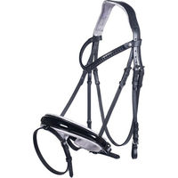 Produktbild von HKM Trense Sophia anatomisch kombiniertes englisch Reithalfter für Ponys Schwarz/Flieder
