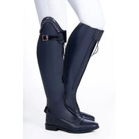 Produktbild von HKM Trinity Reitstiefel aus Leder für Damen und Herren in Blau