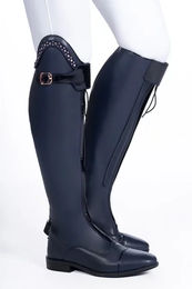 HKM Trinity Reitstiefel aus Leder für Damen und Herren in Blau Größe 42 – Bild 1 von 1