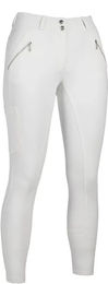 HKM Turnierhose Lia Full Grip Reithose für Mädchen in Weiß – Bild 1 von 1