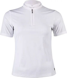 HKM Turnierpolo Amy Damen Reitshirt Weiß Größe M – Bild 1 von 1