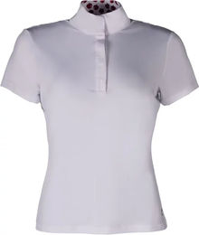 HKM Turnierpolo Damen Reitshirt Kurzarm Weiß XL – Bild 1 von 1