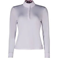 Produktbild von HKM Turnierpolo Damen Reitshirt Langarm Weiß Größe M