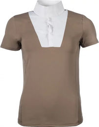 HKM Turnierpolo Virginia Reitshirt Damen Beige Braun XS – Bild 1 von 1