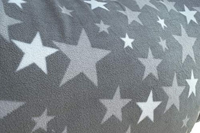 Produktbild von HKM Uni Sterne Pferdedecke aus Fleece Grau Größe 125