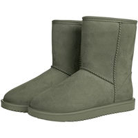 Produktbild von HKM Unisex Davos Reitstiefel aus Kunstleder wasserdicht Winter Grün Größe 38
