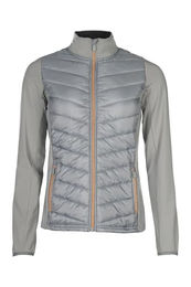 HKM Unisex Prag Style Nylon Winterjacke Grau/Rosegold Größe M – Bild 1 von 2