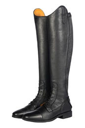 HKM Unisex Reitstiefel Titanium Style aus Leder Schwarz Weite S Größe 36 – Bild 1 von 1